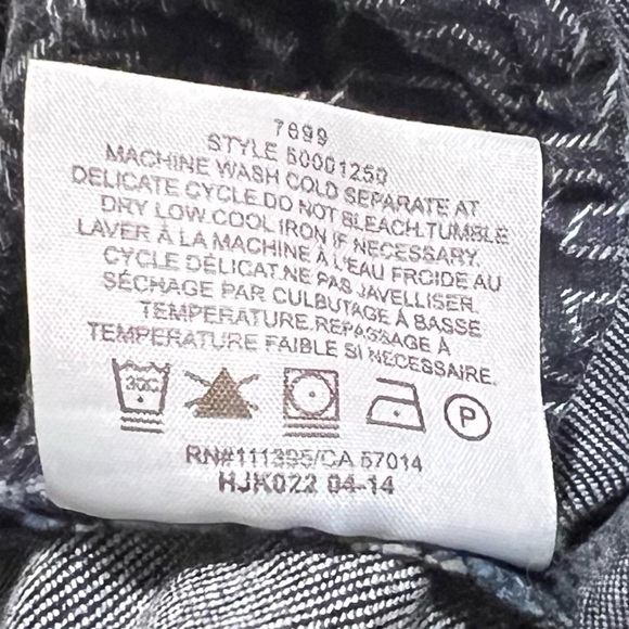 Tory Burch Super Skinny Dark Wash Jeans Mid Rise Denim Size 29 stretchy pockets - Picture 9 of 11